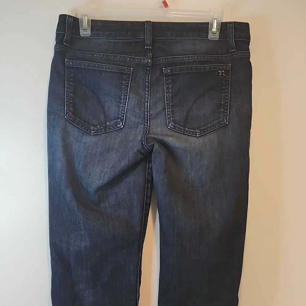 Joe's Jeans Mid Rise Boot Cut Dark Wash Blue Jeans Women's Sz W 28 EUC NICE! - Picture 11 of 16